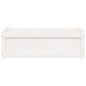 vidaXL Pflanzkübel Weiß 90x31x31 cm Massivholz Kiefer vidaXL Pflanzkübel Weiß 90x31x31 cm Massivholz Kiefer