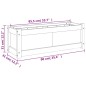vidaXL Pflanzkübel Weiß 90x31x31 cm Massivholz Kiefer vidaXL Pflanzkübel Weiß 90x31x31 cm Massivholz Kiefer
