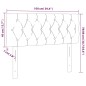 vidaXL Kopfteil Hellgrau 100x7x78/88 cm Samt vidaXL Kopfteil Hellgrau 100x7x78/88 cm Samt