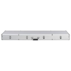 vidaXL Waffenkoffer Silbern 134×35×12 cm Aluminium