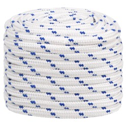 vidaXL Bootsseil Weiß 20 mm 50 m Polypropylen