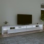 vidaXL TV-Schrank mit LED-Leuchten Hochglanz-Weiß 290x36,5x40 cm vidaXL TV-Schrank mit LED-Leuchten Hochglanz-Weiß 290x36,5x40 cm