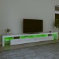 vidaXL TV-Schrank mit LED-Leuchten Hochglanz-Weiß 290x36,5x40 cm vidaXL TV-Schrank mit LED-Leuchten Hochglanz-Weiß 290x36,5x40 cm