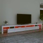 vidaXL TV-Schrank mit LED-Leuchten Hochglanz-Weiß 290x36,5x40 cm vidaXL TV-Schrank mit LED-Leuchten Hochglanz-Weiß 290x36,5x40 cm