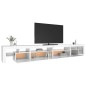 vidaXL TV-Schrank mit LED-Leuchten Hochglanz-Weiß 290x36,5x40 cm vidaXL TV-Schrank mit LED-Leuchten Hochglanz-Weiß 290x36,5x40 cm