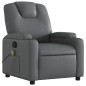vidaXL Massagesessel Grau Kunstleder vidaXL Massagesessel Grau Kunstleder