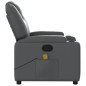 vidaXL Massagesessel Grau Kunstleder vidaXL Massagesessel Grau Kunstleder