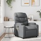 vidaXL Massagesessel Grau Kunstleder vidaXL Massagesessel Grau Kunstleder