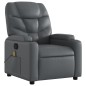 vidaXL Massagesessel Grau Kunstleder vidaXL Massagesessel Grau Kunstleder