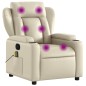 vidaXL Massagesessel Creme Kunstleder vidaXL Massagesessel Creme Kunstleder