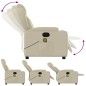 vidaXL Massagesessel Creme Kunstleder vidaXL Massagesessel Creme Kunstleder