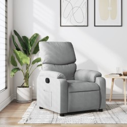 vidaXL Relaxsessel Hellgrau Stoff