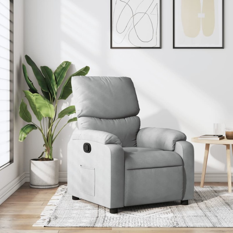 vidaXL Relaxsessel Hellgrau Stoff vidaXL Relaxsessel Hellgrau Stoff