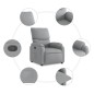 vidaXL Relaxsessel Hellgrau Stoff vidaXL Relaxsessel Hellgrau Stoff