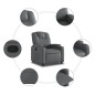 vidaXL Relaxsessel Grau Kunstleder vidaXL Relaxsessel Grau Kunstleder