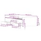 vidaXL Bettgestell mit Kopf- und Fußteil Grau Sonoma 90x190 cm vidaXL Bettgestell mit Kopf- und Fußteil Grau Sonoma 90x190 cm