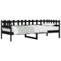 vidaXL Tagesbett Schwarz 80x200 cm Massivholz Kiefer vidaXL Tagesbett Schwarz 80x200 cm Massivholz Kiefer