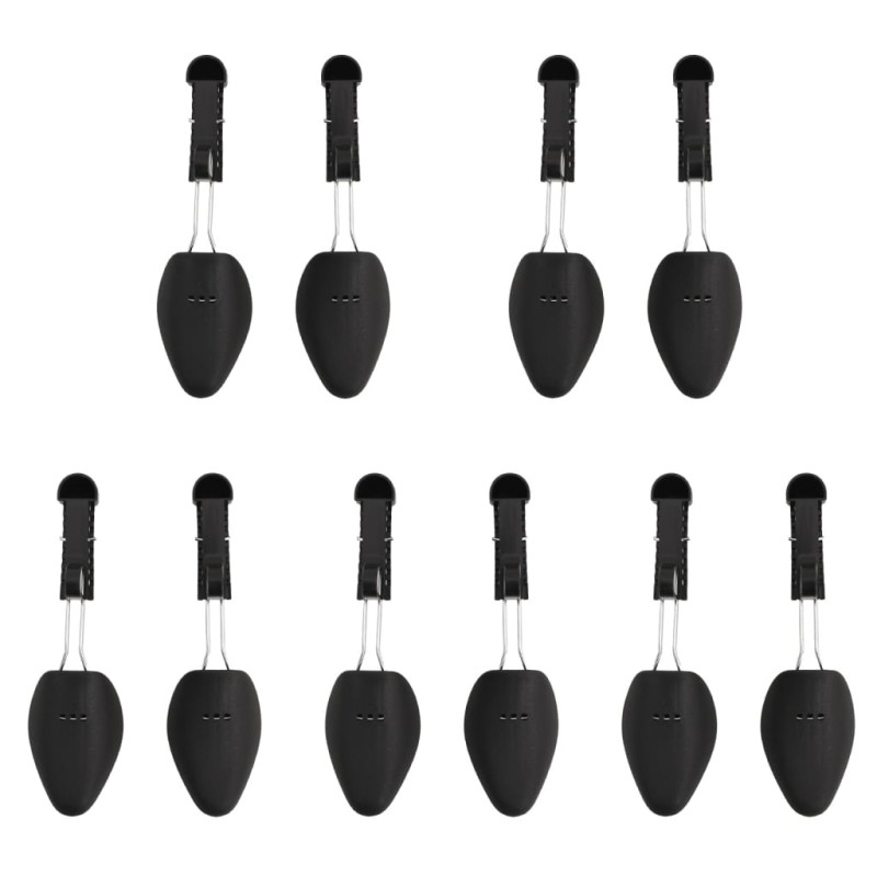 vidaXL Schuhspanner 5 Paar Schwarz EU 38-44 Kunststoff vidaXL Schuhspanner 5 Paar Schwarz EU 38-44 Kunststoff