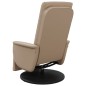 vidaXL Massagesessel mit Fußteil Cappuccino-Braun Kunstleder vidaXL Massagesessel mit Fußteil Cappuccino-Braun Kunstleder