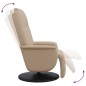 vidaXL Massagesessel mit Fußteil Cappuccino-Braun Kunstleder vidaXL Massagesessel mit Fußteil Cappuccino-Braun Kunstleder