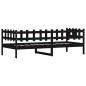 vidaXL Tagesbett Schwarz 90x190 cm Massivholz Kiefer