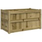 vidaXL Pflanzkübel 90x50x50 cm Kiefernholz Imprägniert vidaXL Pflanzkübel 90x50x50 cm Kiefernholz Imprägniert