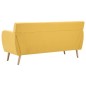 vidaXL 3-Sitzer-Sofa Stoff 172x70x82 cm Gelb vidaXL 3-Sitzer-Sofa Stoff 172x70x82 cm Gelb