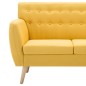 vidaXL 3-Sitzer-Sofa Stoff 172x70x82 cm Gelb vidaXL 3-Sitzer-Sofa Stoff 172x70x82 cm Gelb