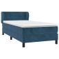 vidaXL Boxspringbett mit Matratze Dunkelblau 90x190 cm Samt vidaXL Boxspringbett mit Matratze Dunkelblau 90x190 cm Samt