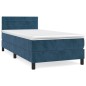 vidaXL Boxspringbett mit Matratze Dunkelblau 90x200 cm Samt vidaXL Boxspringbett mit Matratze Dunkelblau 90x200 cm Samt