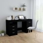 Schreibtisch Schwarz 140x50x76 cm Holzwerkstoff Schreibtisch Schwarz 140x50x76 cm Holzwerkstoff
