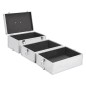 vidaXL Kosmetikkoffer 37x24x40 cm Silbern Aluminium vidaXL Kosmetikkoffer 37x24x40 cm Silbern Aluminium
