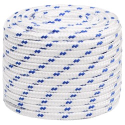 vidaXL Bootsseil Weiß 16 mm 25 m Polypropylen