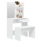 vidaXL Schminktisch-Set Weiß 74,5x40x141 cm vidaXL Schminktisch-Set Weiß 74,5x40x141 cm