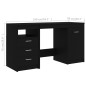 Schreibtisch Schwarz 140x50x76 cm Holzwerkstoff Schreibtisch Schwarz 140x50x76 cm Holzwerkstoff