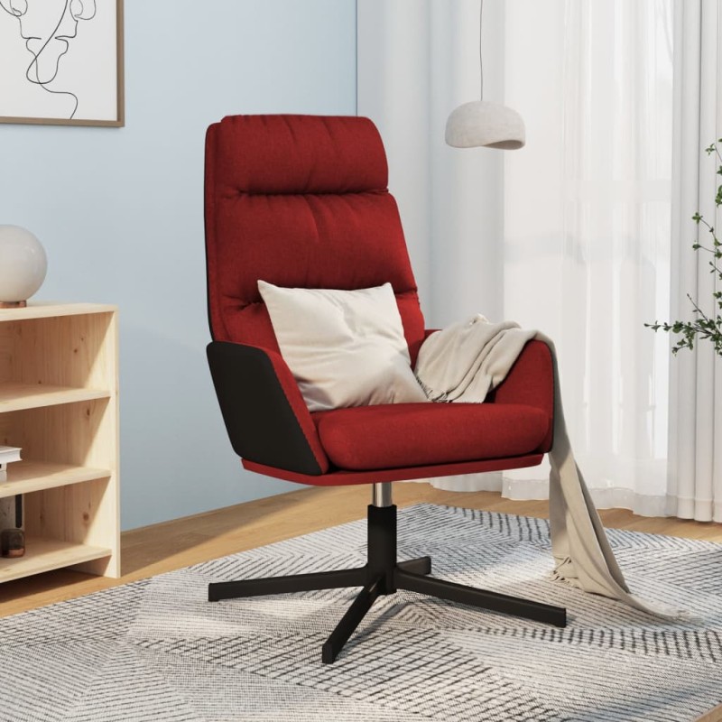 vidaXL Relaxsessel Weinrot Stoff vidaXL Relaxsessel Weinrot Stoff