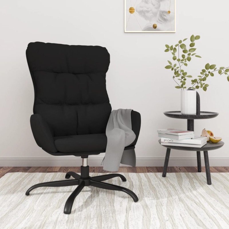 vidaXL Relaxsessel Schwarz Stoff vidaXL Relaxsessel Schwarz Stoff