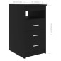 Schreibtisch Schwarz 140x50x76 cm Holzwerkstoff Schreibtisch Schwarz 140x50x76 cm Holzwerkstoff