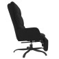 vidaXL Relaxsessel mit Fußstütze Schwarz Stoff vidaXL Relaxsessel mit Fußstütze Schwarz Stoff
