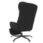 vidaXL Relaxsessel mit Fußstütze Schwarz Stoff vidaXL Relaxsessel mit Fußstütze Schwarz Stoff