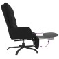 vidaXL Relaxsessel mit Fußstütze Schwarz Stoff vidaXL Relaxsessel mit Fußstütze Schwarz Stoff