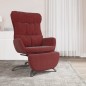vidaXL Relaxsessel mit Fußstütze Weinrot Stoff vidaXL Relaxsessel mit Fußstütze Weinrot Stoff