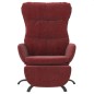 vidaXL Relaxsessel mit Fußstütze Weinrot Stoff vidaXL Relaxsessel mit Fußstütze Weinrot Stoff