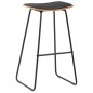 Barshocker 4 Stk. Schwarz Kunstleder Barshocker 4 Stk. Schwarz Kunstleder