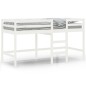 vidaXL Kinderhochbett mit Leiter Weiß 90x190 cm Massivholz Kiefer vidaXL Kinderhochbett mit Leiter Weiß 90x190 cm Massivholz Kiefer