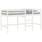 vidaXL Kinderhochbett mit Leiter Weiß 90x190 cm Massivholz Kiefer vidaXL Kinderhochbett mit Leiter Weiß 90x190 cm Massivholz Kiefer