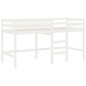 vidaXL Kinderhochbett mit Leiter Weiß 90x190 cm Massivholz Kiefer vidaXL Kinderhochbett mit Leiter Weiß 90x190 cm Massivholz Kiefer