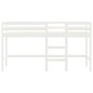 vidaXL Kinderhochbett mit Leiter Weiß 90x190 cm Massivholz Kiefer vidaXL Kinderhochbett mit Leiter Weiß 90x190 cm Massivholz Kiefer