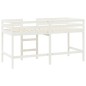 vidaXL Kinderhochbett mit Leiter Weiß 90x190 cm Massivholz Kiefer vidaXL Kinderhochbett mit Leiter Weiß 90x190 cm Massivholz Kiefer