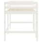 vidaXL Kinderhochbett mit Leiter Weiß 90x190 cm Massivholz Kiefer vidaXL Kinderhochbett mit Leiter Weiß 90x190 cm Massivholz Kiefer